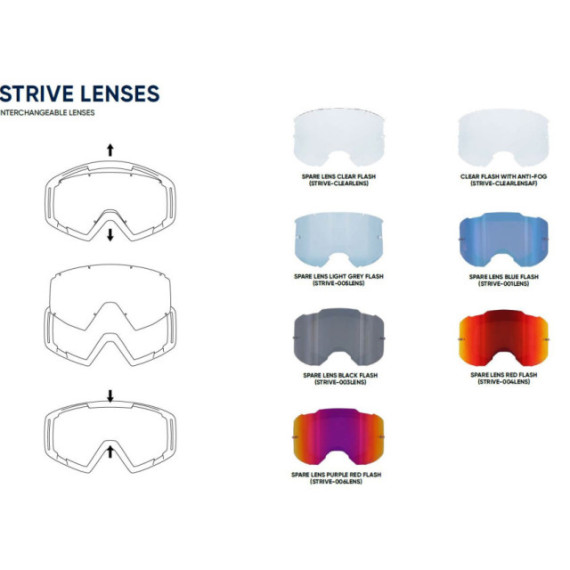 Spect Red Bull Strive SPARE LENS black flash