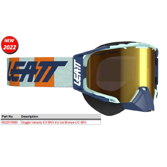 Leatt Goggle Velocity 6.5 SNX Iriz Ice Bronze UC 68%