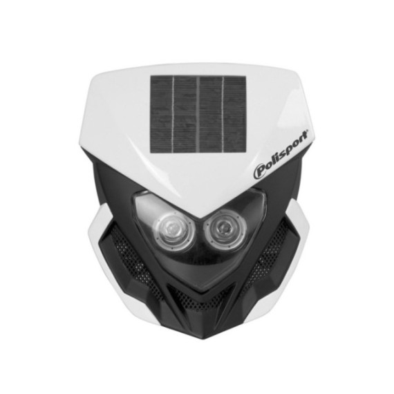 Polisport headlight Lookos solar version white/black (4)