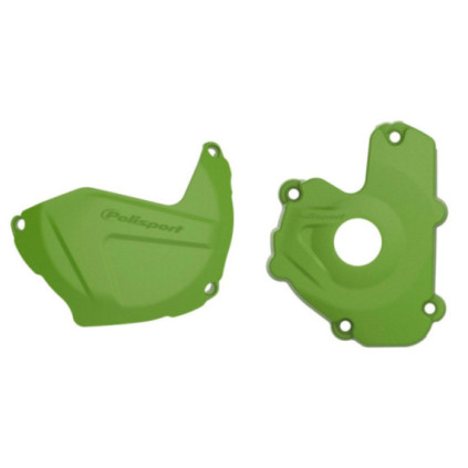 Polisport Kit Clutch+Ignition cover protector KX250F (13-16) Green (24)