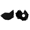 Polisport Kit Clutch+Ignition cover protector KX450F (16-18) Black (24)