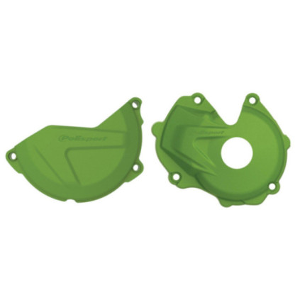 Polisport Kit Clutch+Ignition cover protector KX450F (16-18) Green (24)