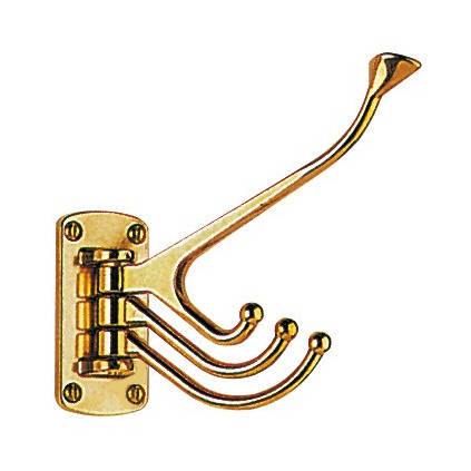 Osculati 4-hook coat hanger chromed brass