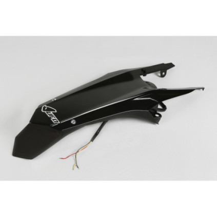 UFO Rear Fender Enduro LED HVA TE/FE 125-501 2014-16 Black 001