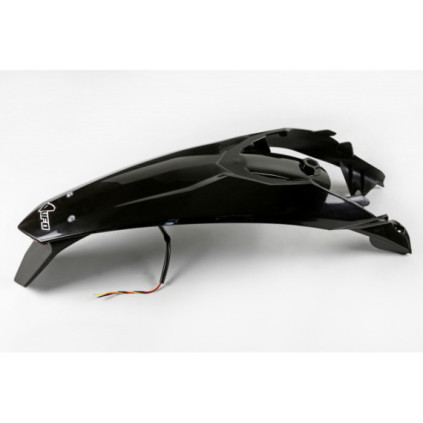 UFO Rear Fender Enduro LED EXC/EXC-F 125-500 2012-16 Black 001