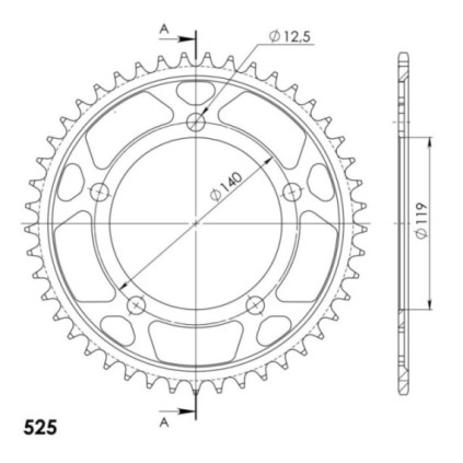 Supersprox Rear sprocket 1790.45