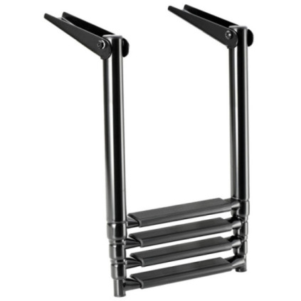 Osculati Telescopic ladder AISI316 4 steps black