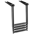 Osculati Telescopic ladder AISI316 4 steps black