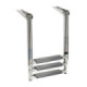 Osculati 3-step telescopic ladder oval tubes