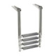 Osculati 4-step telescopic ladder oval tubes