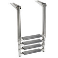 Osculati 4-step telescopic ladder oval tubes