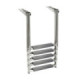 Osculati 5-step telescopic ladder oval tubes