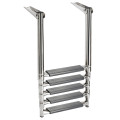 Osculati 5-step telescopic ladder oval tubes