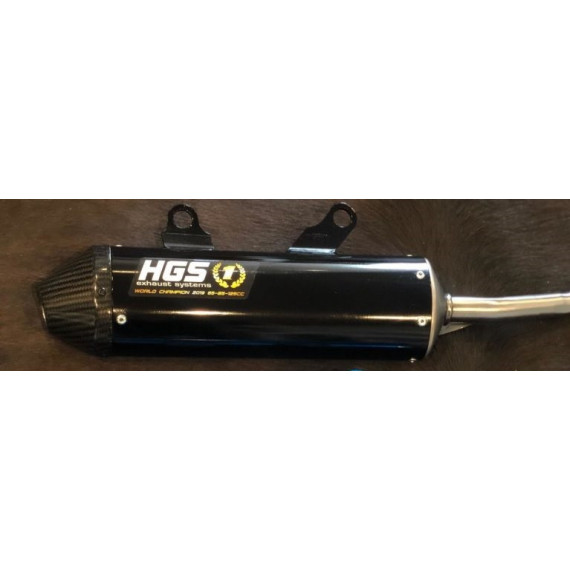 HGS Silencer Black with carbon end cap 2T Racing KTM250/TC250 19-