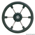 Osculati SS steering wheel black 340 mm