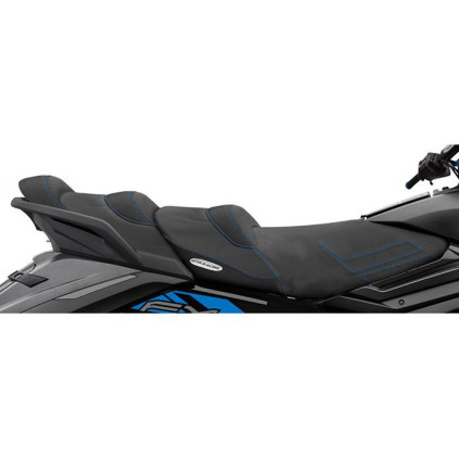 RIVA YAMAHA FX CRUISER 2019+ SEAT COVER - BLACK/BLUE STITCH