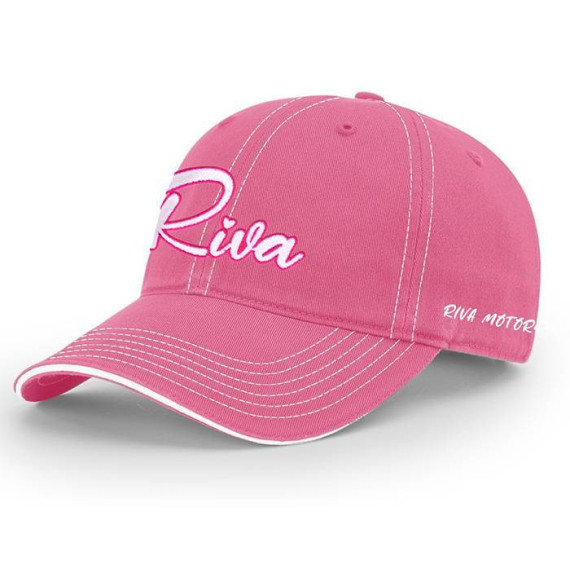 RIVA MOTORSPORTS WOMENS CHINO STYLE HAT - PINK / WHITE