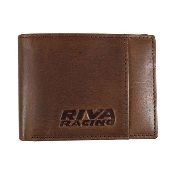 RIVA RACING LEATHER WALLET - BROWN