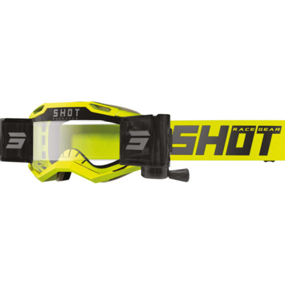 SHOT Goggles Iris 2.0 Solid Neon Yellow Roll-Off Glossy