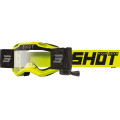 SHOT Goggles Assault 2.0 Solid Neon Yellow Roll-Off Glossy