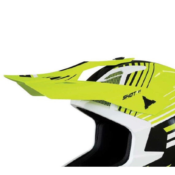 SHOT Visor Lite Fury Navy Neon Yellow Glossy