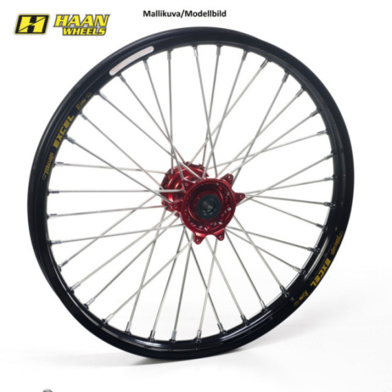 Haan wheel BETA 13- 21-1,60 RED HUB/BLACK RIM