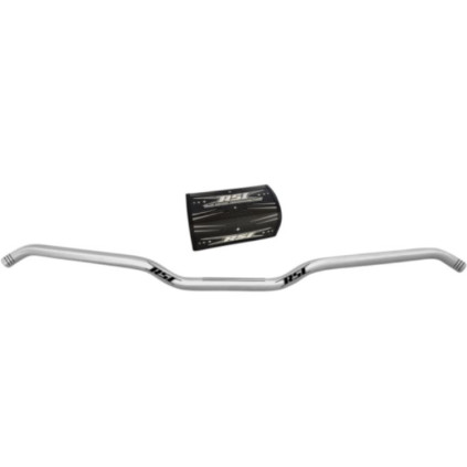 "RSI Handlebar Hustler Alu Full 22mm 13degree Hooked 1"" Rise Anodized Silver"