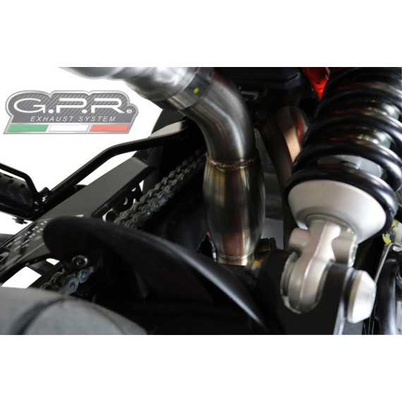 GPR Aprilia Dorsoduro 750 2008/16 Decat pipe manifold Decatalizzatore