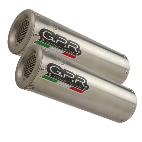 GPR Aprilia RSv 1000 R Factory 2006/10 Pair EC-Approv. slip-on exhaust M3 Titani