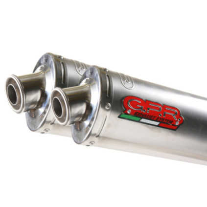 GPR Ducati Monster S2R 800 2004/07 Pair EC-Approv. slip-on exhaust Inox Tondo / 