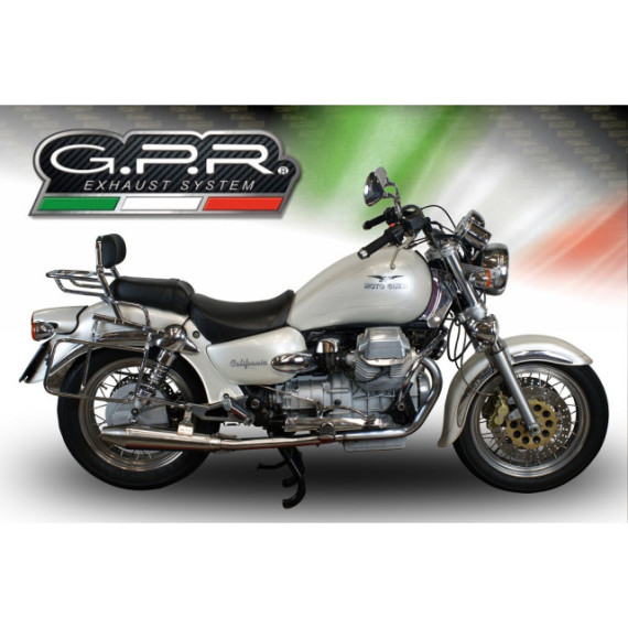 GPR Moto Guzzi California 1100 2003/05 Pair EC-Approv. slip-on exhaust catalized