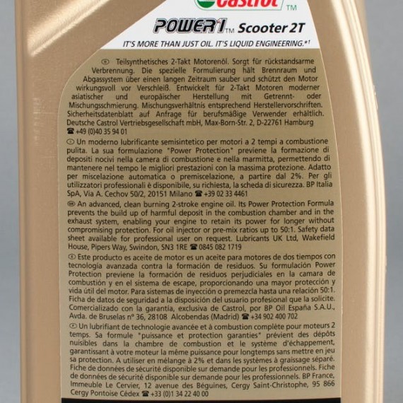 Castrol Power 1 Scooter 2T 1 L