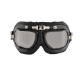 Grand Canyon Bikewear Leather Goggles Flyer Black Bended glasses