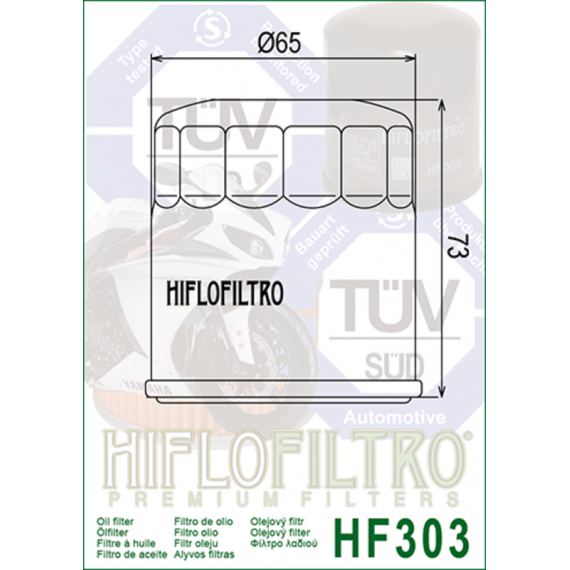 HiFlo oil filter HF303C chrome