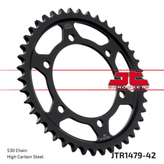 JT Rear Sprocket ZBK - Black Zinc JTR1479.42ZBK