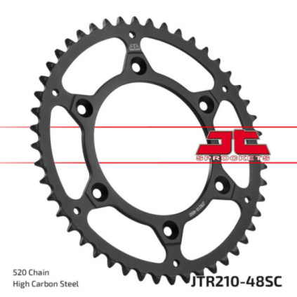 JT Rear Sprocket SC - Self Cleaning Lightweight Rear JTR210.48SC