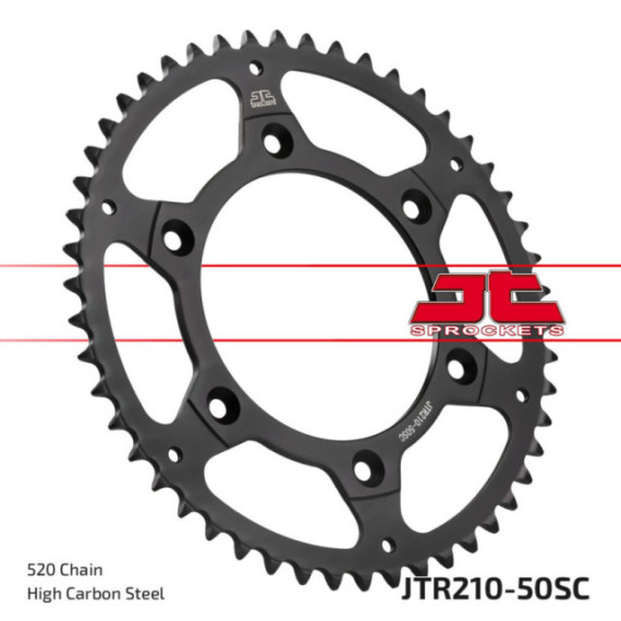 JT Rear Sprocket SC - Self Cleaning Lightweight Rear JTR210.50SC