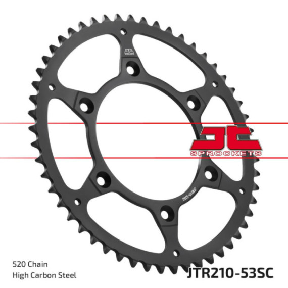 JT Rear Sprocket SC - Self Cleaning Lightweight Rear JTR210.53SC