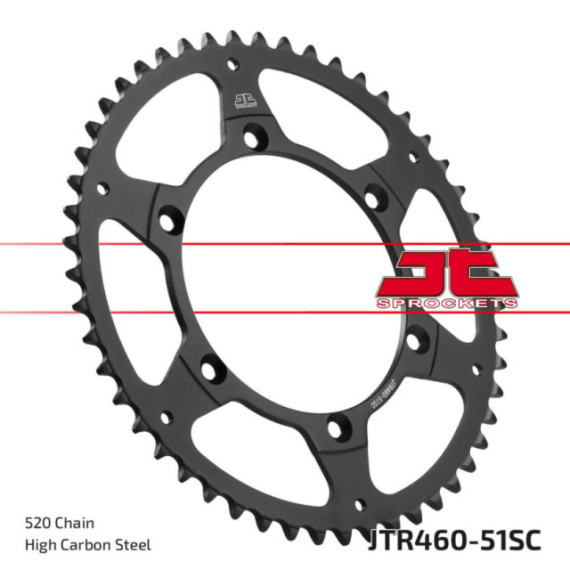 JT Rear Sprocket SC - Self Cleaning Lightweight Rear JTR460.51SC