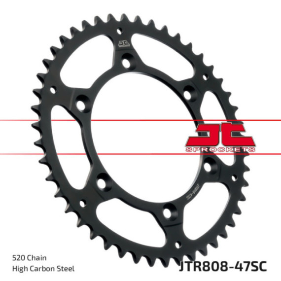 JT Rear Sprocket SC - Self Cleaning Lightweight Rear JTR808.47SC