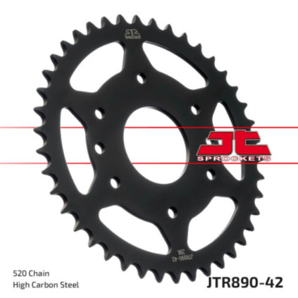 JT Rear Sprocket ZBK - Black Zinc JTR890.42ZBK