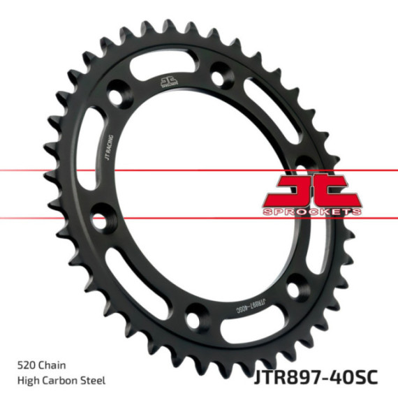 JT Rear Sprocket SC - Self Cleaning Lightweight Rear JTR897.40SC