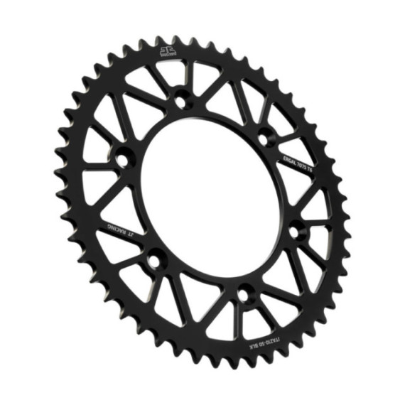 JT Rear Alu Sprocket 7075 T6 Black JTA210.50BLK