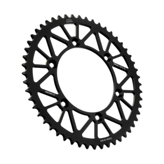 JT Rear Alu Sprocket 7075 T6 Black JTA251.52BLK