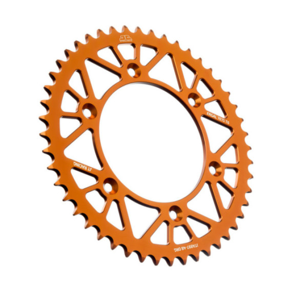 JT Rear Alu Sprocket 7075 T6 Orange JTA897.48ORG