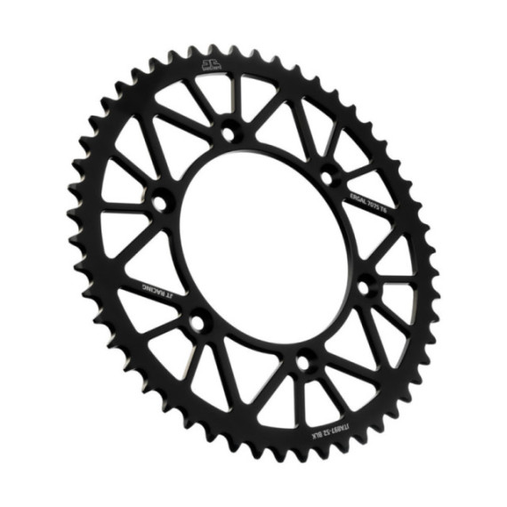 JT Rear Alu Sprocket 7075 T6 Black JTA897.52BLK