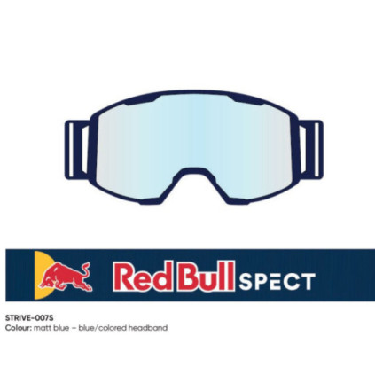 Spect Red Bull Strive MX Goggles Double lens Blue clear