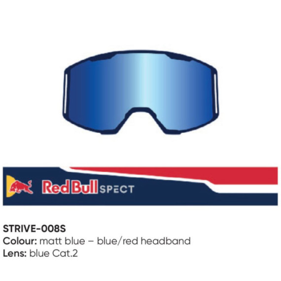 Spect Red Bull Strive MX Goggles Single lens Blue/Red blue 