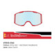 Spect Red Bull Strive MX Goggles Single lens Red/Black clear