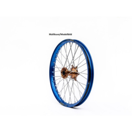 Haan wheel YZF 250/450 14- 21-1,60 BLUE RIM/POLISHED ALLOY HUB